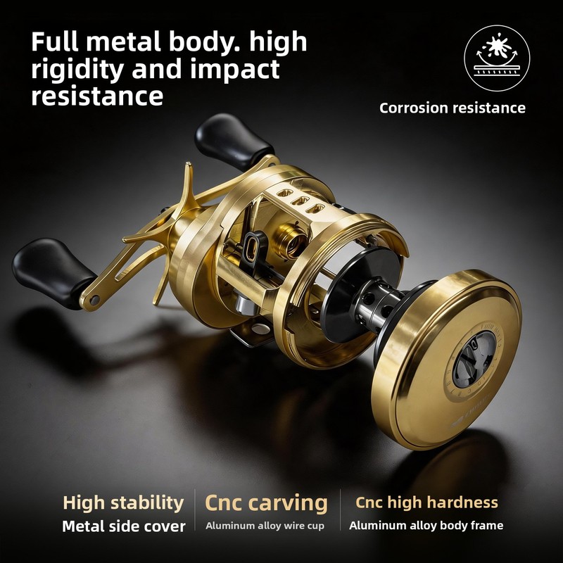 Ice Fishing Line - รอกตกปลาแบบดรัม Chi Ren สำหรับมืออาชีพ รอกสปูลลึก ระยะเหวี่ยงไกล