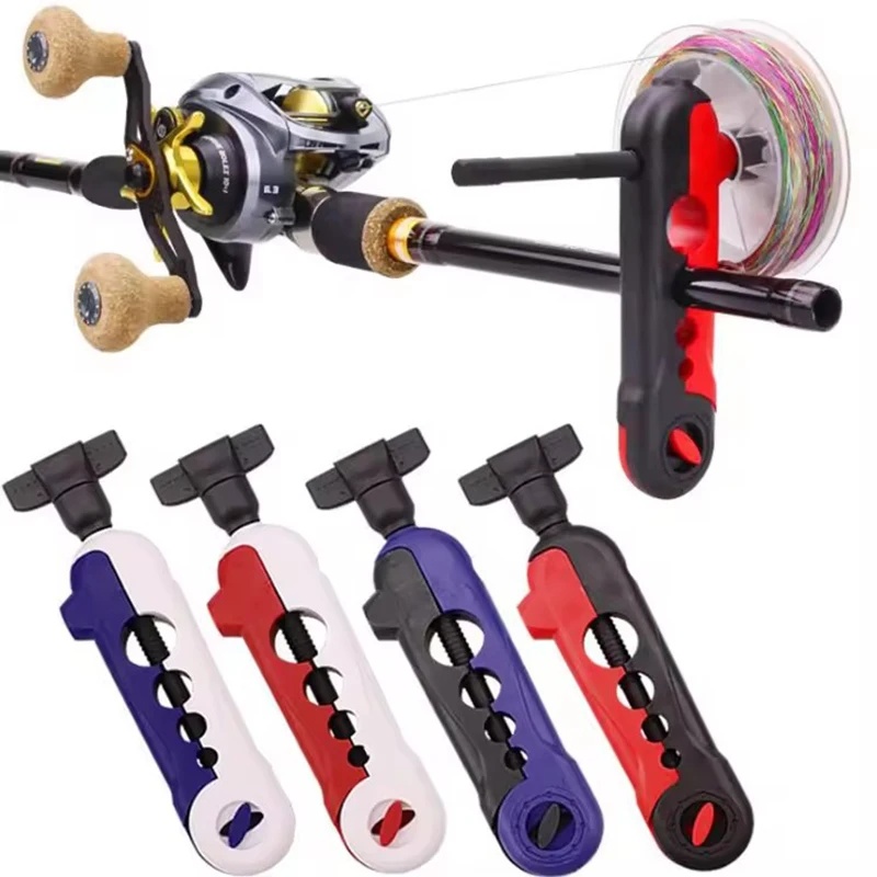 Fishing Line Winder - เครื่องม้วนสายเบ็ดแบบพกพา ปรับได้สำหรับขนาดต่างๆ ใช้ได้กับรอกเบ็ด บобин รอกม้วนสาย และสายเบ็ด