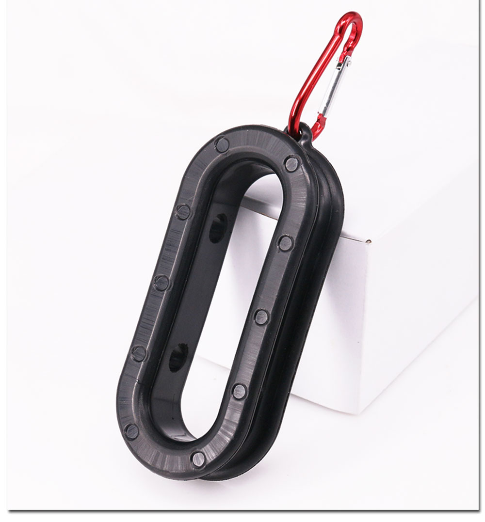 Fishing Line Spooler - เครื่องมือม้วนสายตกปลา DEUKIO, ด้ามจับอะลูมิเนียม, อุปกรณ์มัดปมและม้วนสายสำหรับรอกตกปลา, พกพาสะดวกพร้อมหัวเข็มขัด