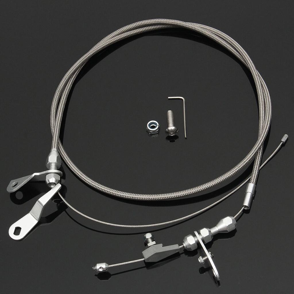 Braided Line - สายเคเบิลคันเร่งแก๊สแบบถักสแตนเลส เหมาะสำหรับฟอร์ด C6 เกียร์ธรรมดา เปลี่ยนเกียร์ได้อย่างราบรื่น