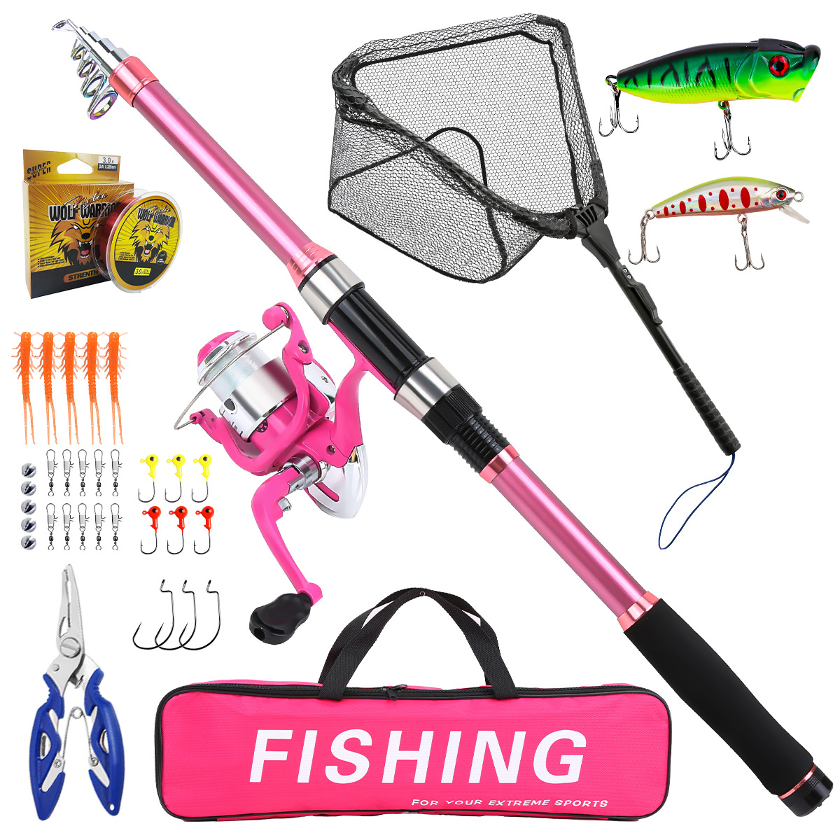 ชุดคันเบ็ดตกปลาแบบครบชุด พร้อม - Fishing Line Spooler บทวิจารณ์และราคา