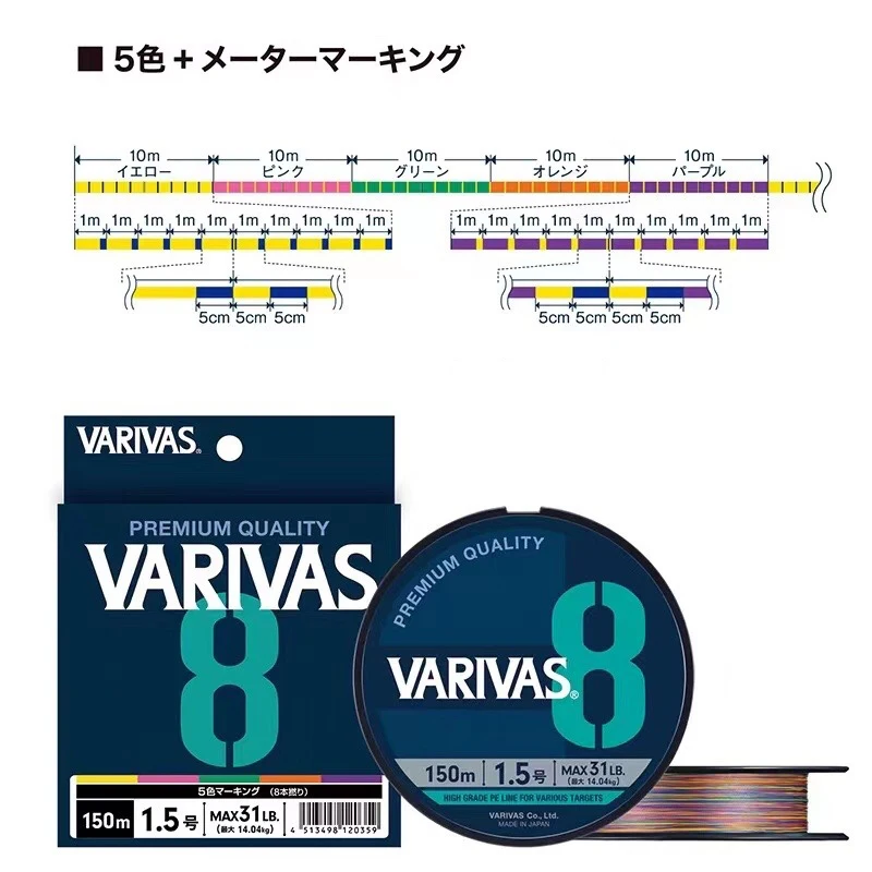 สายตกปลา VARIVAS 8X Braided -  - Ice Fishing Line บทวิจารณ์และราคา