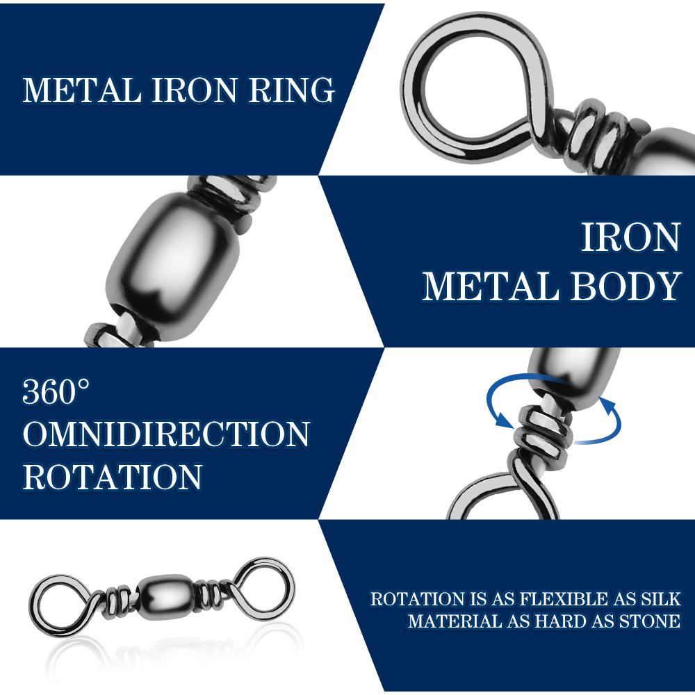 100 ชิ้นตกปลา Swivels Connecto - Freshwater Line บทวิจารณ์และราคา