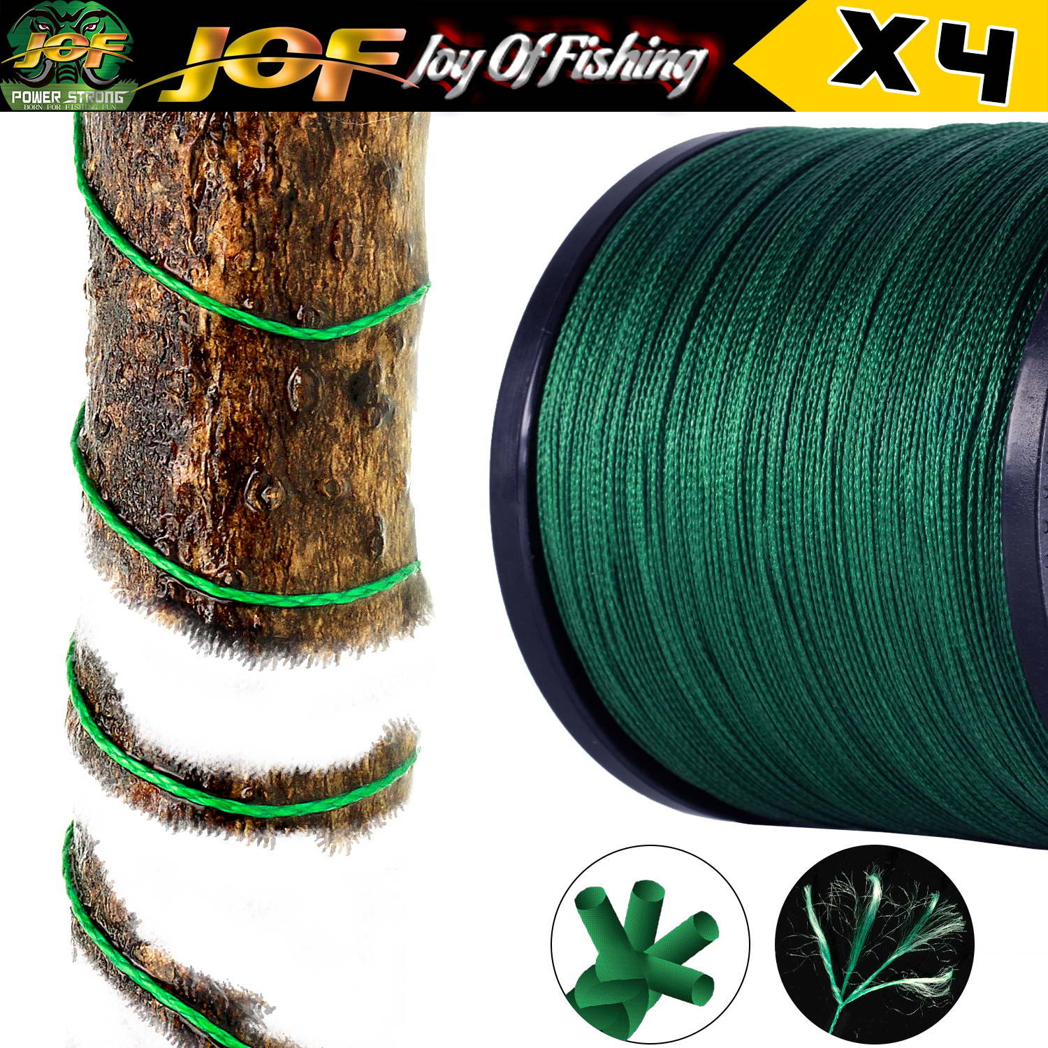 JOF 4 Strands สายตกปลา 300/100 - Copolymer Line บทวิจารณ์และราคา